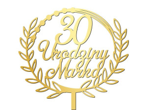 Topper Dowolny Napis Na Tort Urodziny 2 25 30 40