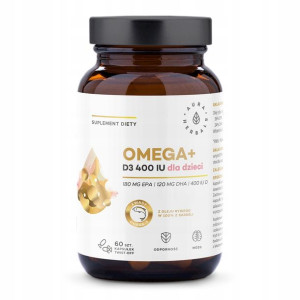 Aura Herbals Kwasy Omega-3 Epa Dha Dla Dzieci + D3