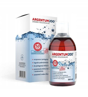 Argentum200 Srebro Koloidalne 50 ppm 500ml TRĄDZIK