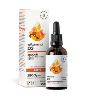 Aura Herbals Witamina D3 Forte 2000IU MCT-Oil 50ml