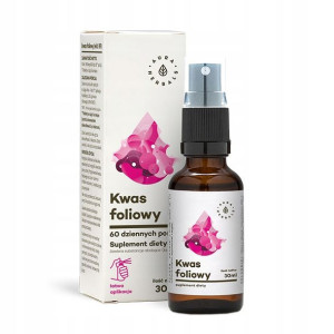 Aura Herbals KWAS FOLIOWY Witamina B9 spray CIĄŻA