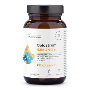 Aura Herbals Colostrum Immuno + BioPerine 60szt