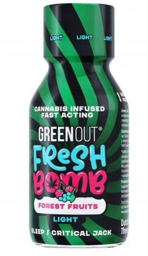 GREEN OUT FRESH BOMB Owocowy Light Shot CBD 100ml