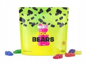 Żelki konopne CBD Green Out SOUR BEARS 130g 26szt