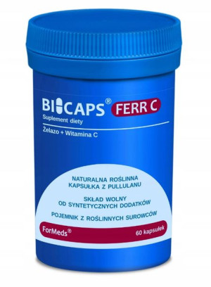 Formeds Bicaps Ferr C Żelazo + Witamina C X 60 Kap