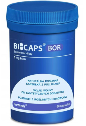 BICAPS BOR 3mg ForMeds Kwas Borowy BEZ DODATKÓW