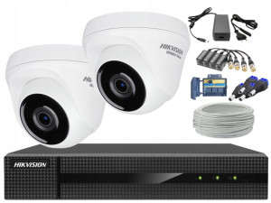 Zestaw Monitoringu Hikvision 2 Kamery Zewnętrzne