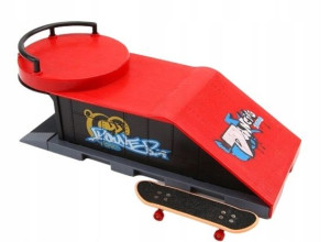Zestaw Fingerboard Rampa Skatepark + Deskorolka