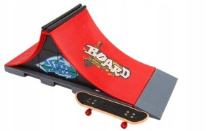 Zestaw Fingerboard Rampa Skatepark + Deskorolka