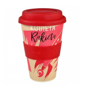 Kubek Eko Bambusowy - Kobieta Rakieta