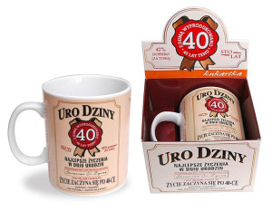 Kubek Gigant 750 Ml - 40 Urodziny 40% Dopiero Za Tobą