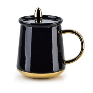 Kubek Basanti Black 380 Ml Z Pokrywką