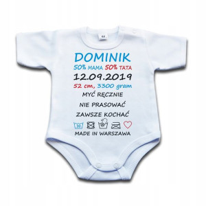 BODY z własnym nadrukiem METRYCZKA Prezent - 86 kr