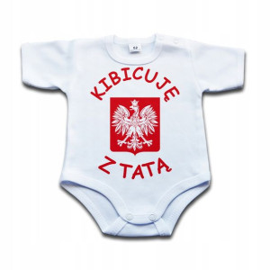 Kibicuję z tatą body niemowlęce POLSKA kibic - 92