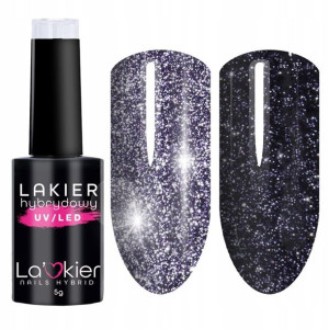 Lakier hybrydowy do paznokci FLASH brokatowy FG038