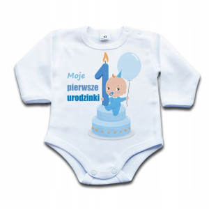 Moje pierwsze urodzinki BODY Prezent - 80 dł