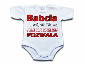 Babcia jest jak Mama - body niemowlęce - 80 kr
