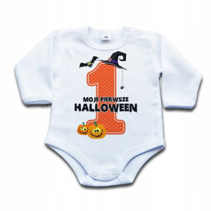 BODZIAK z napisem Moje pierwsze Halloween - 74 dł