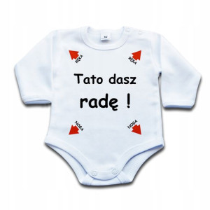 Tato dasz radę - body niemowlęce - 86 dł