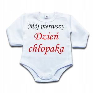 Mój pierwszy dzień chłopaka BODY niemowlęce 74 dł