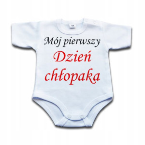 Mój pierwszy dzień chłopaka BODY niemowlęce 68 kr