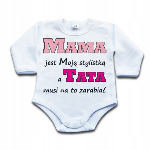 Mama jest Moją stylistką - body niemowlęce - 56 dł