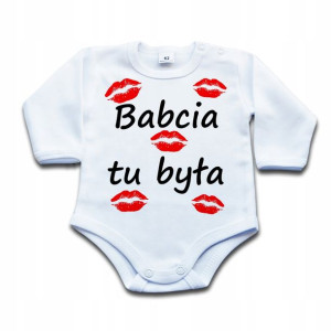 Babcia tu była BODY niemowlęce - 80 dł
