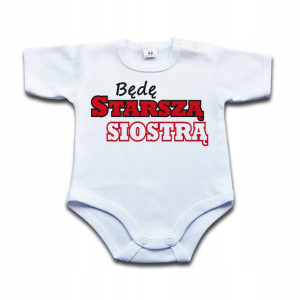 BODY z napisem Będę starszą siostrą - 92 kr
