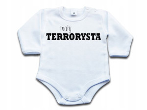 Mały terrorysta - body niemowlęce - 80 dł