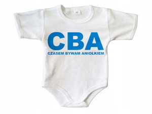 CBA Czasem bywam aniołkiem - body niemowlęce - 80