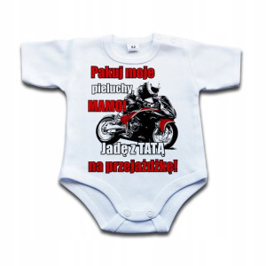Śmieszne BODY Jadę z tatą na przejażdżkę 68 kr
