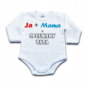 JA + MAMA = SPŁUKANY TATA - body niemowlęce 56 dł