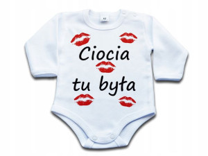 Ciocia tu była BODY niemowlęce - 56 dł