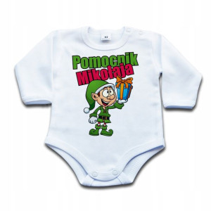 Pomocnik mikołaja - BODY świąteczne - 74 dł