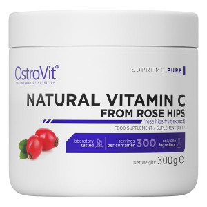OSTROVIT Naturalna Witamina C z Dzikiej Róży W Proszku 300 g