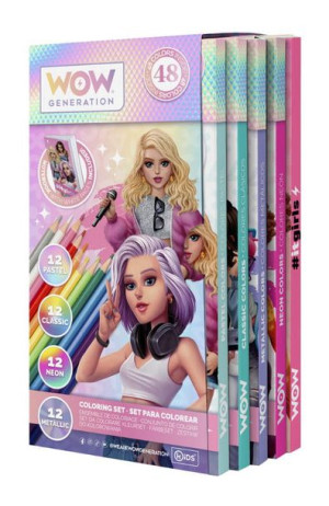 Zestaw 48 kredek + notes WoW Generation WOW00044 Kids Euroswan