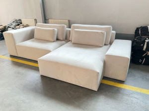 Duży Narożnik TOKYO Wypoczynek Sofa Kanapa Narożna VENASI Asymetryczny Loft