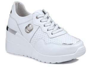 Sneakersy damskie na koturnie S.Barski LR29169