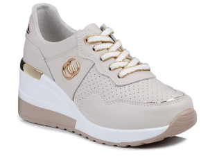 Sneakersy damskie na koturnie S.Barski LR29169