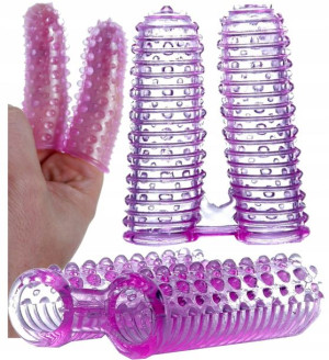 Masażer Łechtaczki Nakładka Na Palec Stymulator Petting Mega Orgazm
