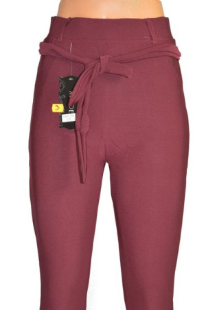 M/L spodnie damskie z wiązanym paskiem 86308
