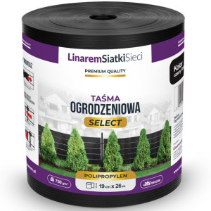 Taśma Ogrodzeniowa Select 750g/m2 Osłona Na Ogrodzenia Płot 19x26 Czarna