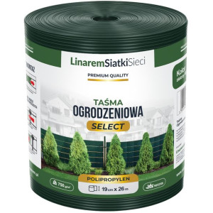 Taśma Ogrodzeniowa Select 750g/m2 Osłona Na Ogrodzenia Płot 19x26 Zielona