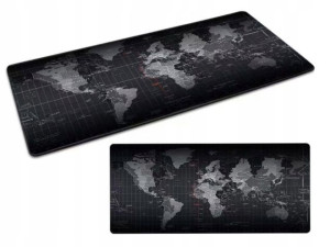 Duża Podkładka Pod Mysz 80x30 Mapa Świata Biurowa