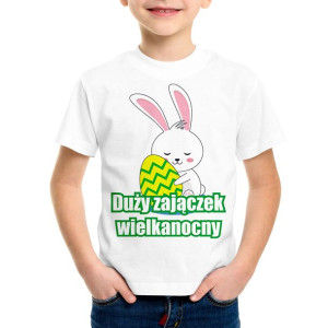 Duży zajączek wielkanocny KOSZULKA dziecięca - 1-2