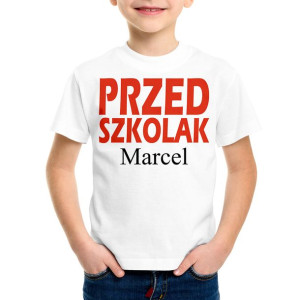 Przedszkolak (imię) KOSZULKA do przedszkola - 1-2