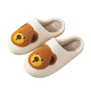 Kapcie Ciepłe Miękkie Klapki Miś Unisex 39-40