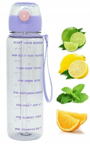 Butelka Bidon 700ml Motywacyjna Na Wode Rowerowy