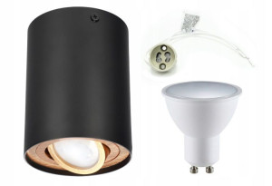 Oprawa Natynkowa Mat Walec Tuba Ruchoma + Led Gu10