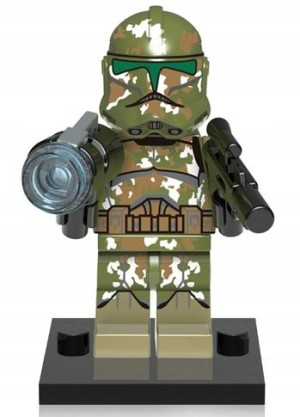 Klon Commander Kashyyyk Star Wars + Karta Lego